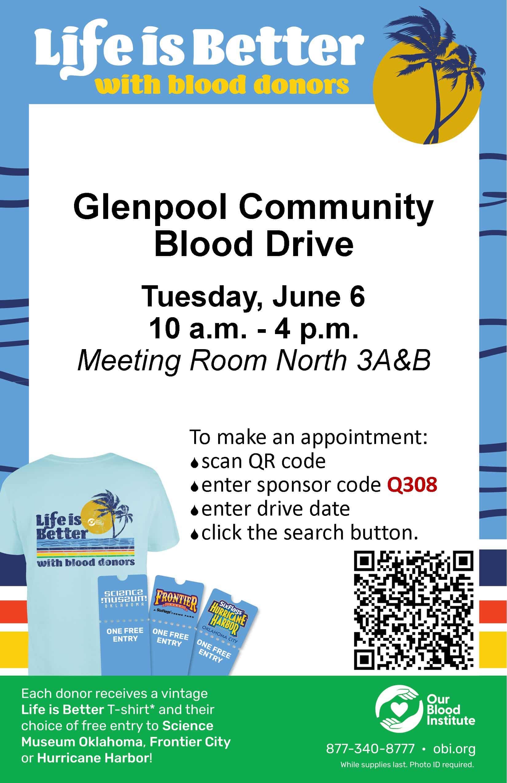 Glenpool Community Blood Drive Glenpool Chamber of Commerce